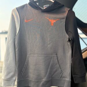 Nike Black and Gray Kids Texas Longhorn Hoodie
